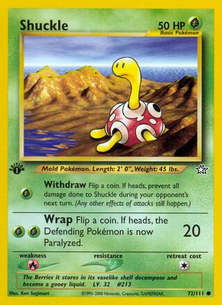 Shuckle 72/111 from Neo Genesis