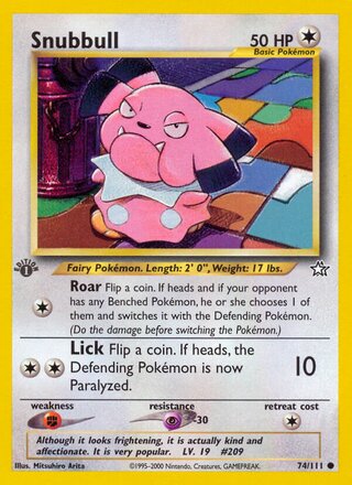 Snubbull 74/111 from Neo Genesis