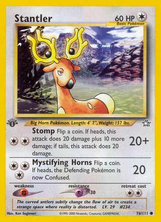Stantler 76/111 from Neo Genesis