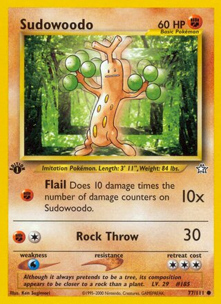 Sudowoodo 77/111 from Neo Genesis