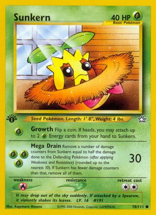 Sunkern 78/111 from Neo Genesis