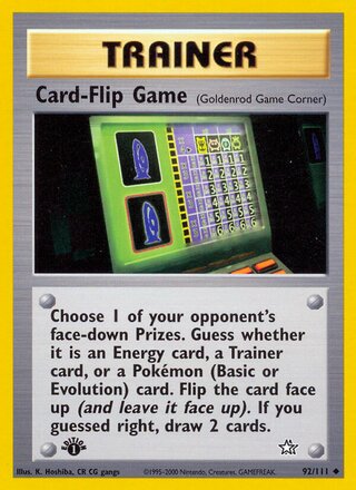 Card-Flip Game 92/111 from Neo Genesis