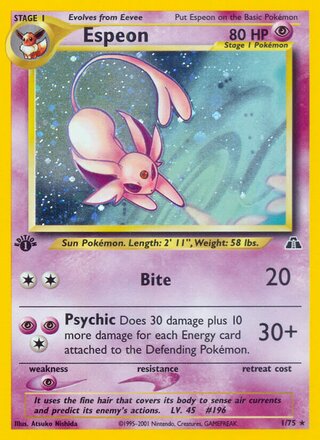 Espeon 1/75 from Neo Discovery