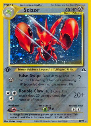 Scizor 10/75 from Neo Discovery