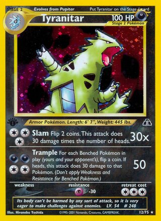 Tyranitar 12/75 from Neo Discovery