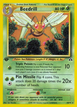 Beedrill 18/75 from Neo Discovery