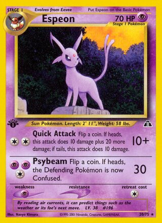 Espeon 20/75 from Neo Discovery