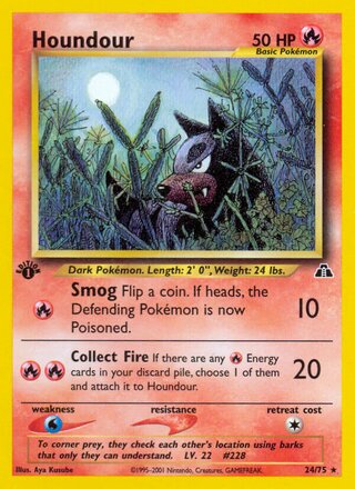 Houndour 24/75 from Neo Discovery
