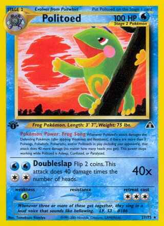 Politoed 27/75 from Neo Discovery