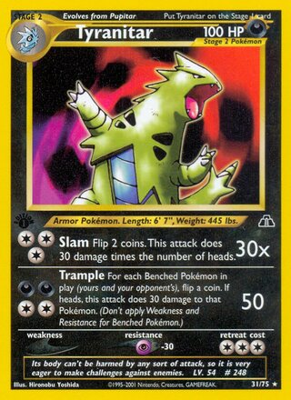 Tyranitar 31/75 from Neo Discovery