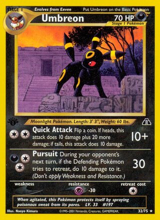 Umbreon 32/75 from Neo Discovery