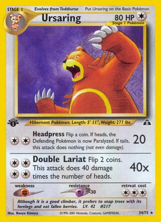 Ursaring 34/75 from Neo Discovery