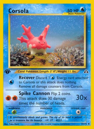 Corsola 37/75 from Neo Discovery