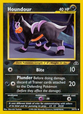 Houndour 39/75 from Neo Discovery
