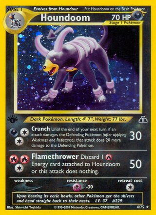 Houndoom 4/75 from Neo Discovery