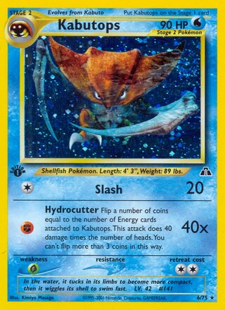 Kabutops 6/75 from Neo Discovery