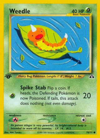 Weedle 70/75 from Neo Discovery