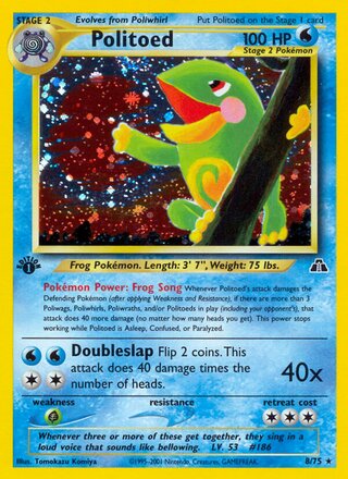 Politoed 8/75 from Neo Discovery