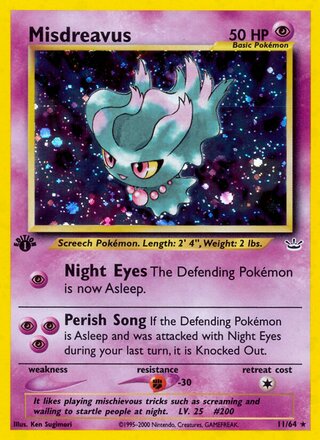 Misdreavus 11/66 from Neo Revelation