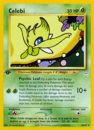 Celebi 16/66 from Neo Revelation
