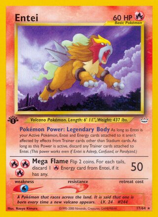 Entei 17/66 from Neo Revelation