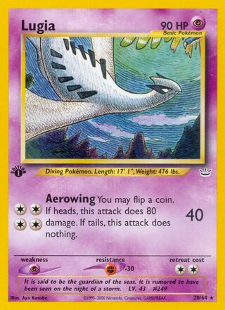 Lugia 20/66 from Neo Revelation