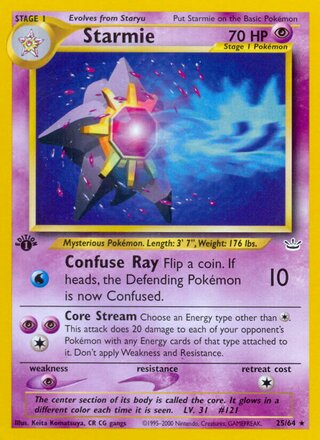 Starmie 25/66 from Neo Revelation