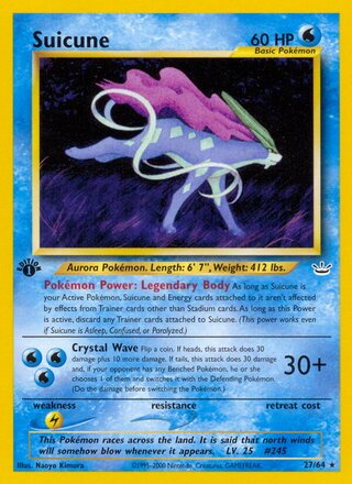 Suicune 27/66 from Neo Revelation