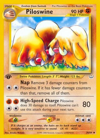 Piloswine 36/66 from Neo Revelation