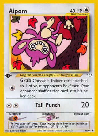 Aipom 41/66 from Neo Revelation