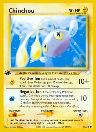 Chinchou 42/66 from Neo Revelation