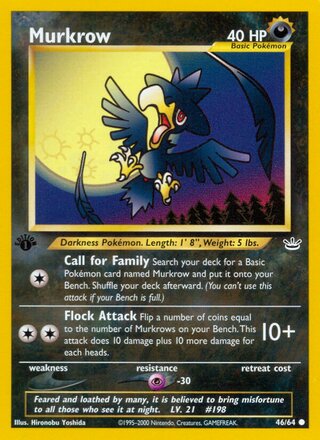 Murkrow 46/66 from Neo Revelation