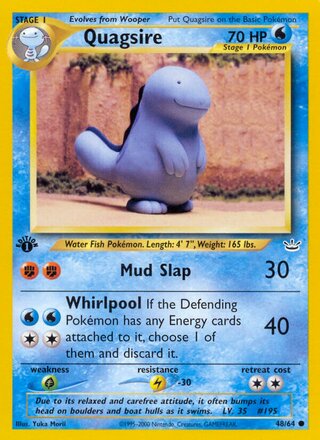 Quagsire 48/66 from Neo Revelation