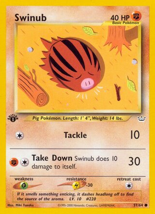 Swinub 57/66 from Neo Revelation
