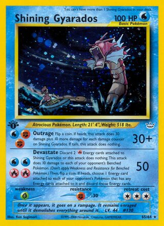 Shining Gyarados 65/66 from Neo Revelation