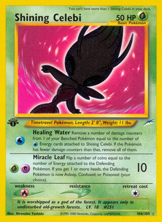 Shining Celebi 106/113 from Neo Destiny