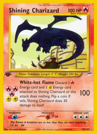 Shining Charizard 107/113 from Neo Destiny
