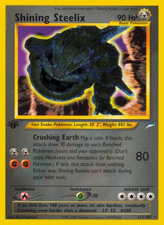 Shining Steelix 112/113 from Neo Destiny