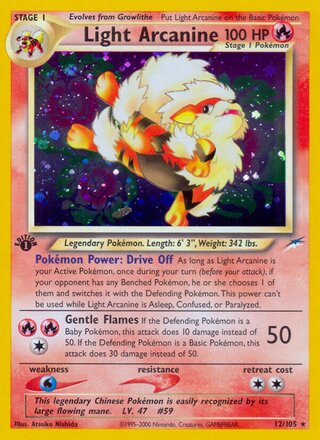 Light Arcanine 12/113 from Neo Destiny