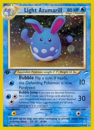Light Azumarill 13/113 from Neo Destiny