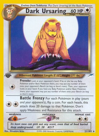 Dark Ursaring 21/113 from Neo Destiny