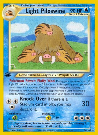 Light Piloswine 26/113 from Neo Destiny