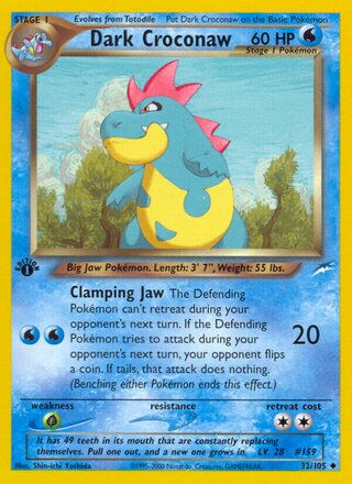 Dark Croconaw 32/113 from Neo Destiny