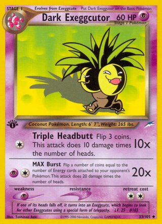 Dark Exeggutor 33/113 from Neo Destiny