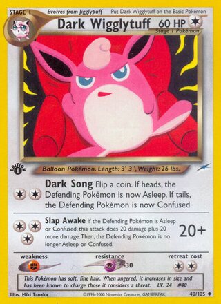 Dark Wigglytuff 40/113 from Neo Destiny