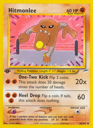 Hitmonlee 42/113 from Neo Destiny