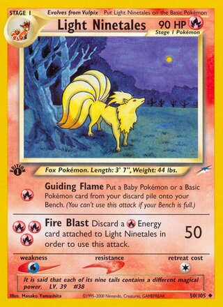 Light Ninetales 50/113 from Neo Destiny