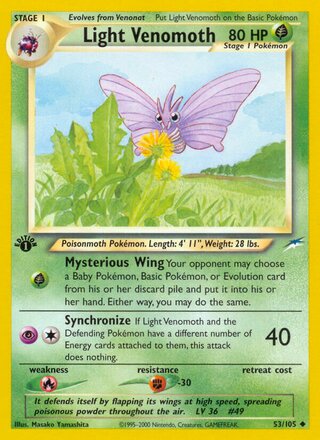 Light Venomoth 53/113 from Neo Destiny