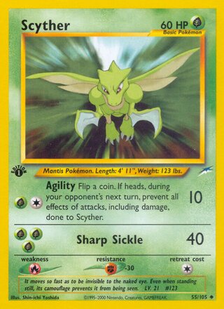 Scyther 55/113 from Neo Destiny