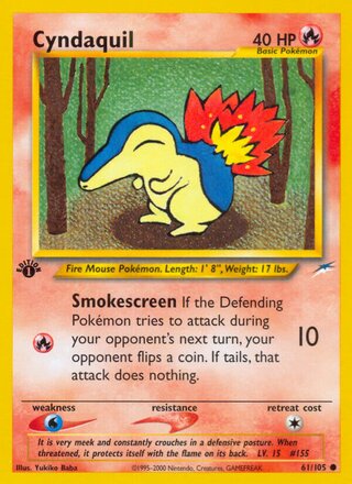 Cyndaquil 61/113 from Neo Destiny